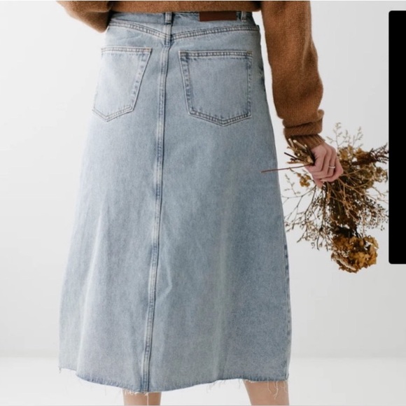 Main Street Exchange brand, women’s modest denim skirt. Size 12 - Picture 2 of 9